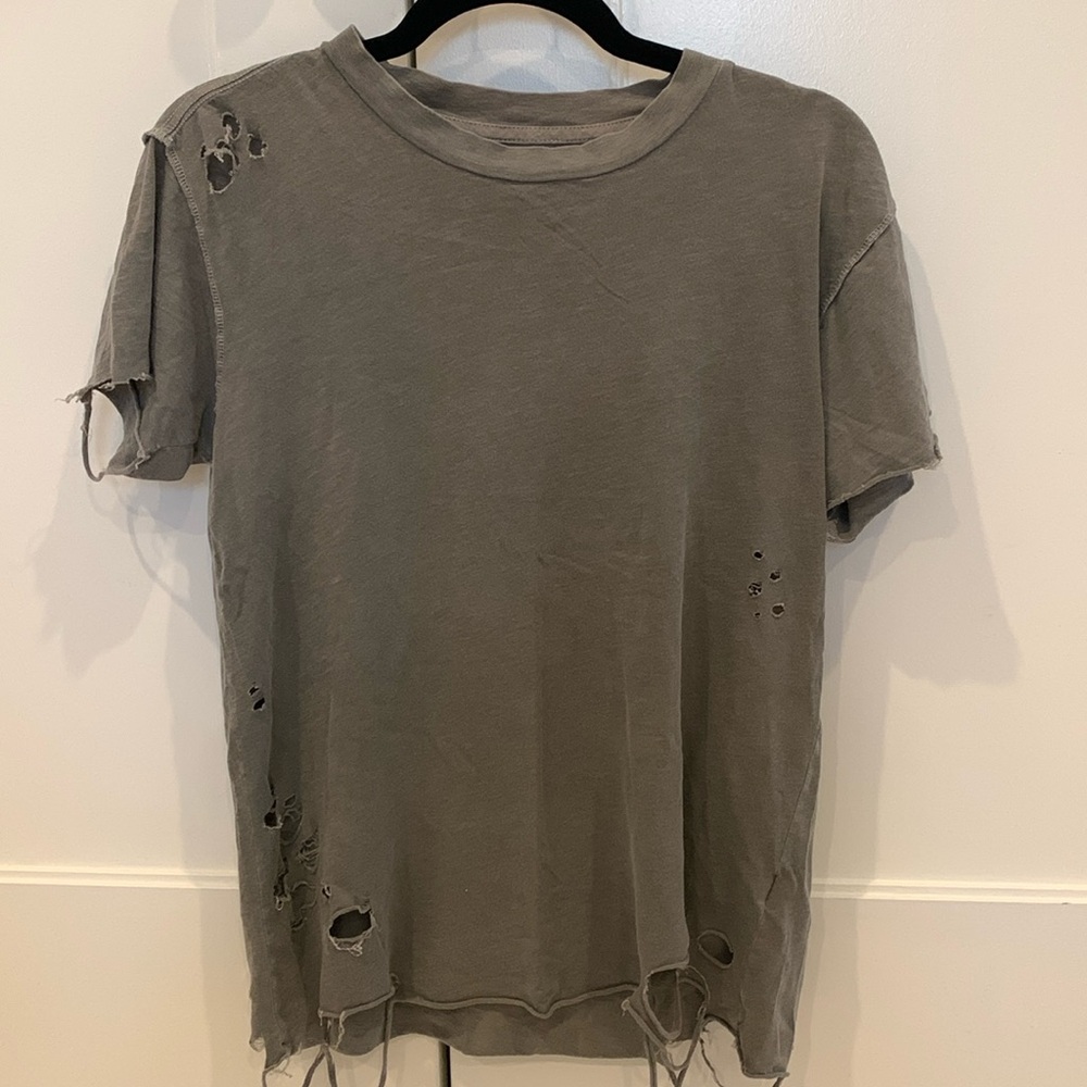 NSF brand distressed t-shirt